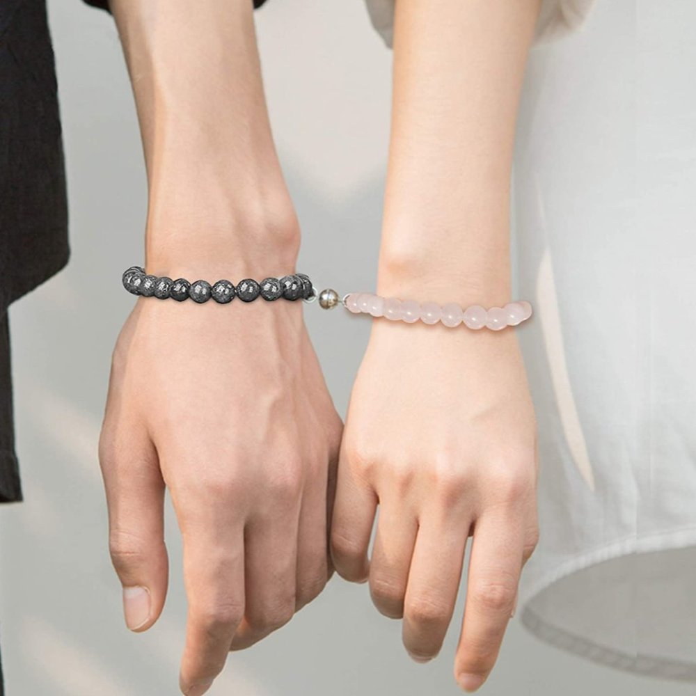 Natural Stone Magnetic Friendship/Relationship Bracelets